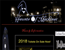 Tablet Screenshot of hauntsofmackinac.com